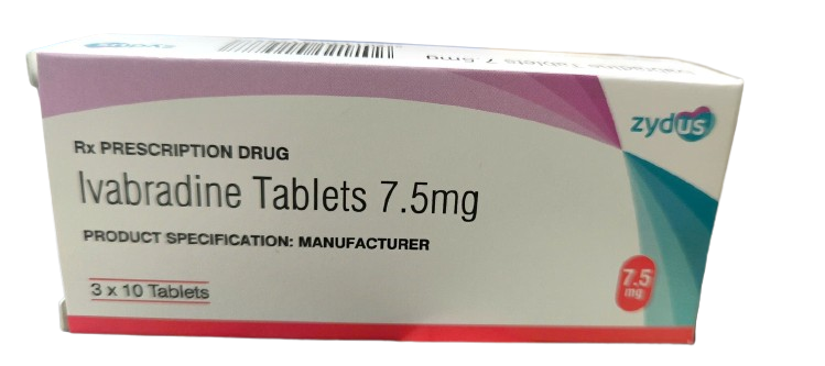 Ivabradine 7.5mg hộp 30 viên nén Zydus Cadila