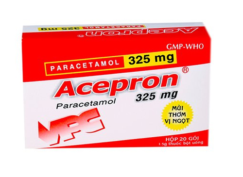 Acepron Paracetamol 325mg hộp 20 gói Cửu Long