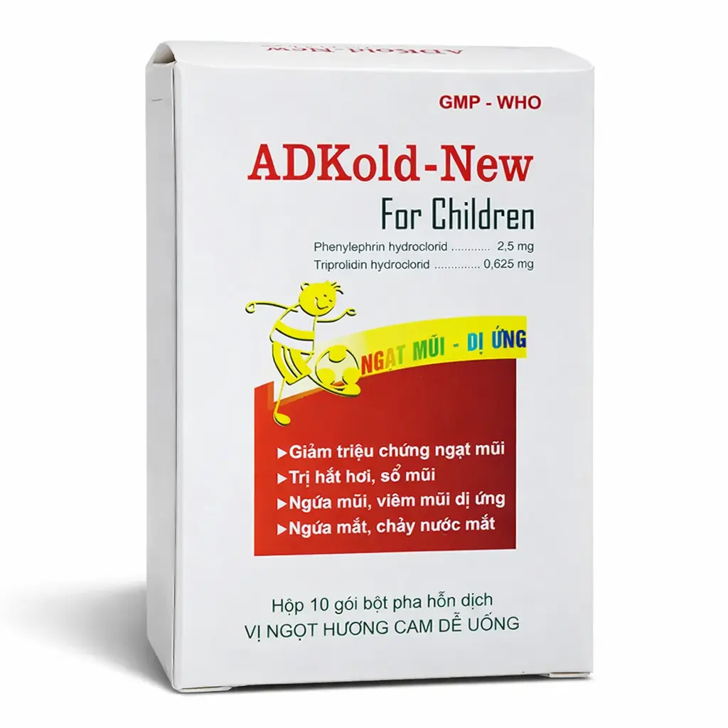 Adkold New hộp 10 gói TW1 Pharbaco