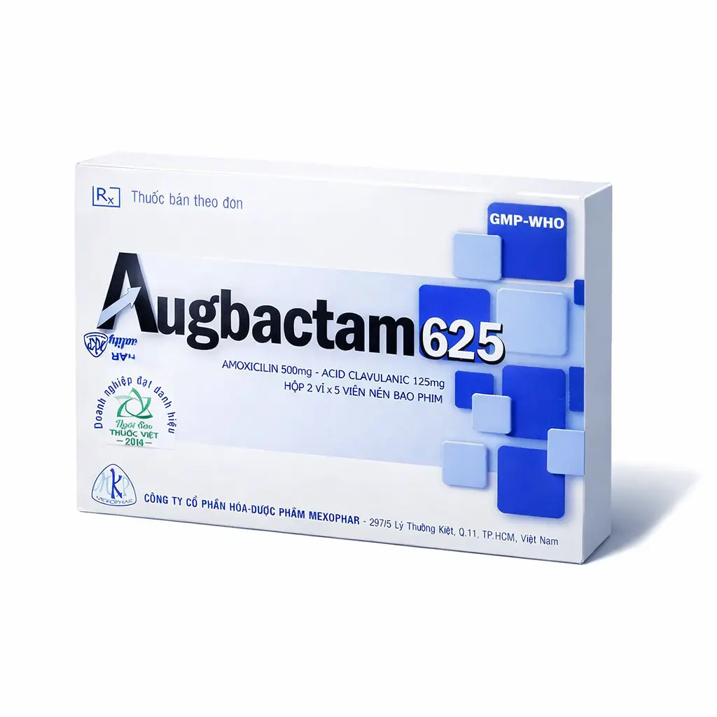 Augbactam 625mg hộp 10 viên nén Mekophar