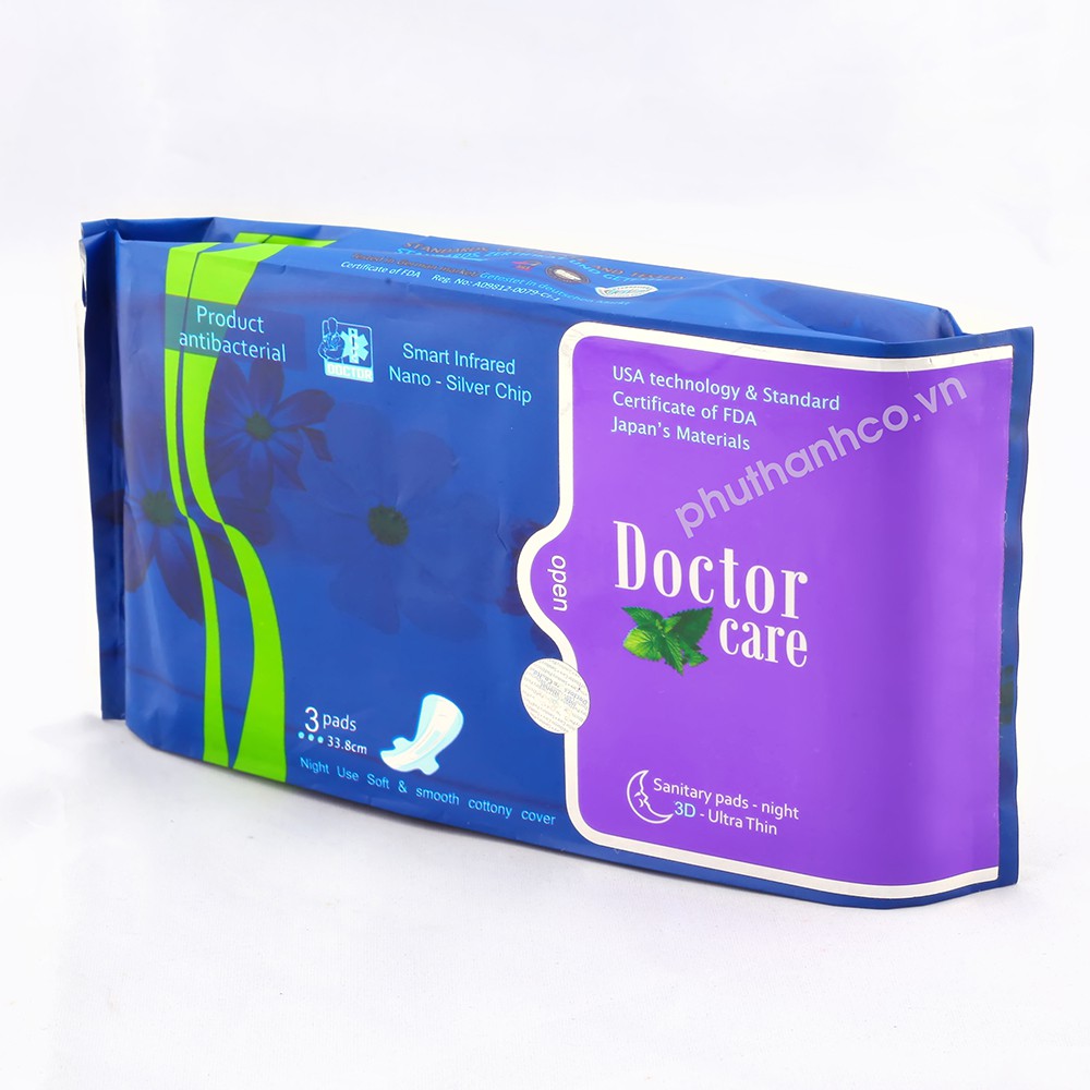 Băng vệ sinh Doctor Care ban đêm gói 3 miếng D&C America