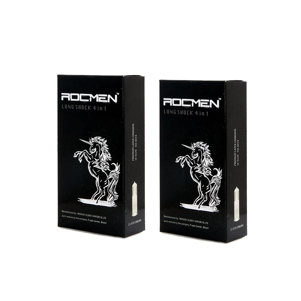 Bao cao su Rocmen đen hộp 12 cái Medevice 3S