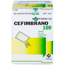 Cefimbrano Cefixime 100mg hộp 10 gói x 2g Vidipha