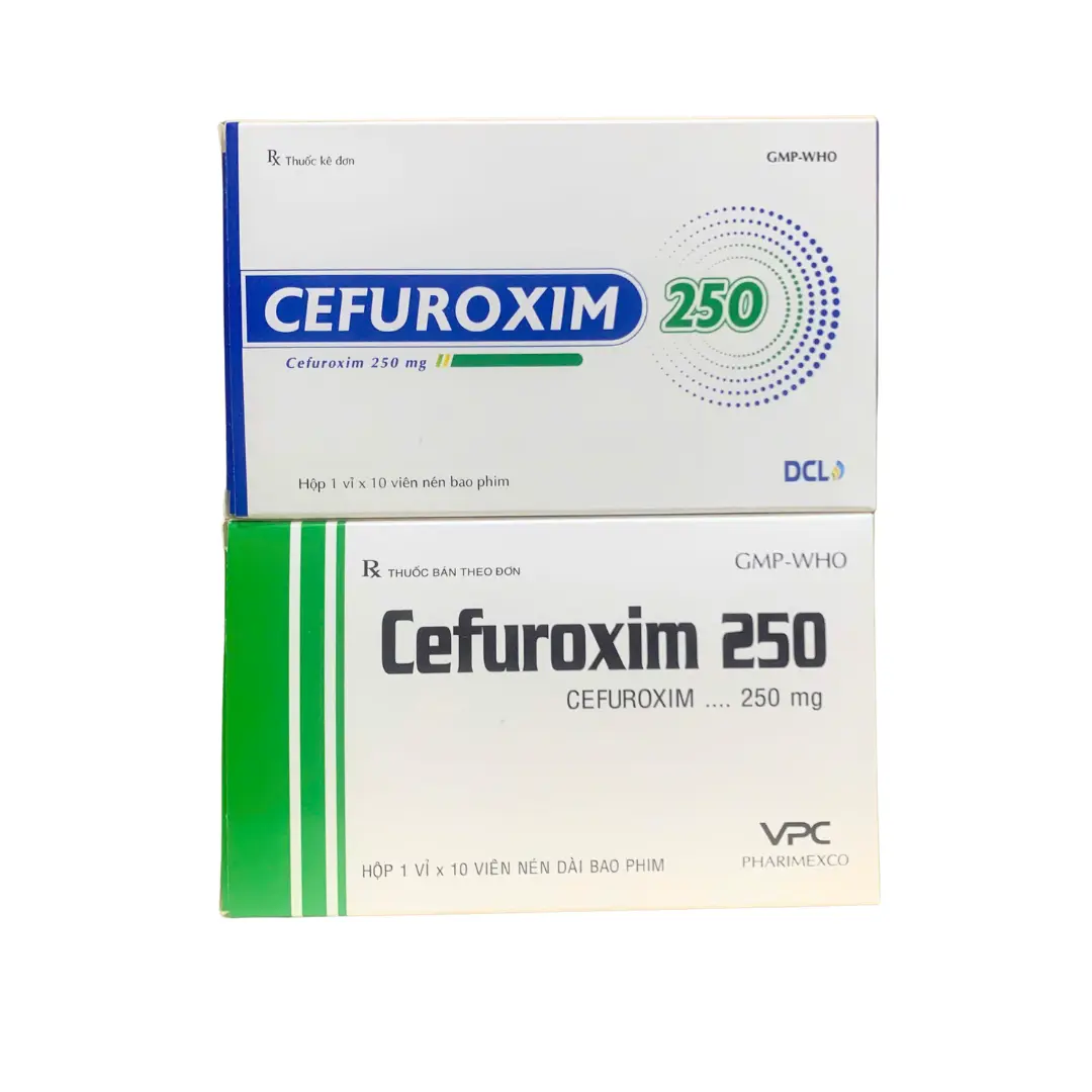 Cefuroxim 250mg hộp 10 viên nén Cửu Long