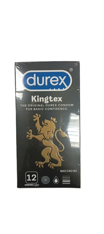 Bao cao su Durex Kingtex hộp 12 cái Reckitt Benckiser
