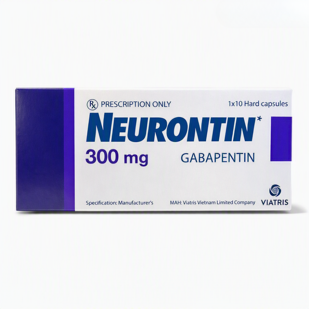 Neurontin Gabapentin 300mg hộp 10 viên nang Viatris