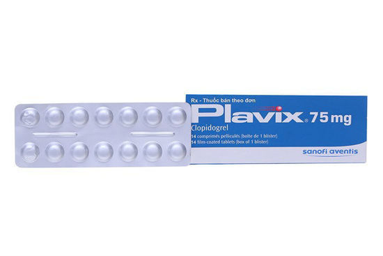 Plavix Clopidogrel 75mg hộp 1 vỉ x 14 viên nén Sanofi