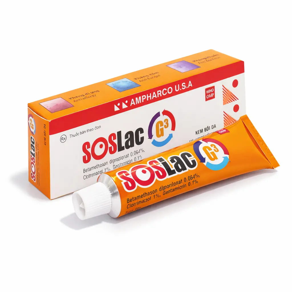 SOSlac G3 bôi da Tube 15g Ampharco