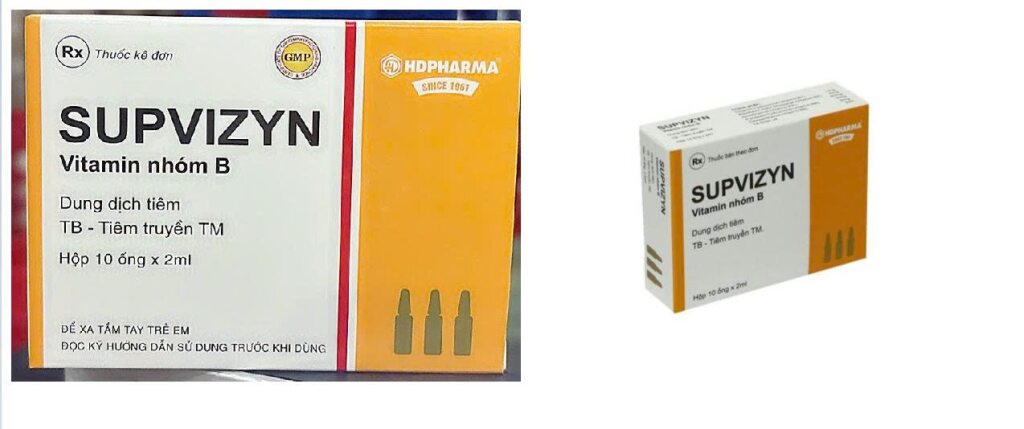 Supvizyn Vitamin nhóm B hộp 10 ống x 2ml tiêm Hải Dương