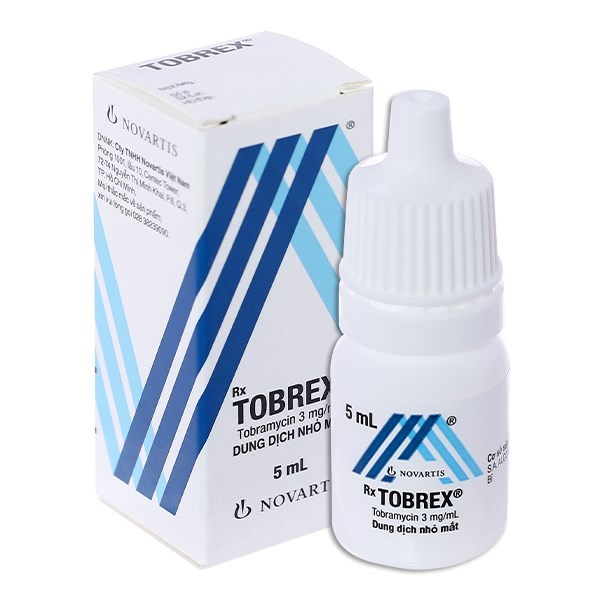 Nhỏ mắt Tobrex Tobramycin 0.3% lọ 5ml Novartis