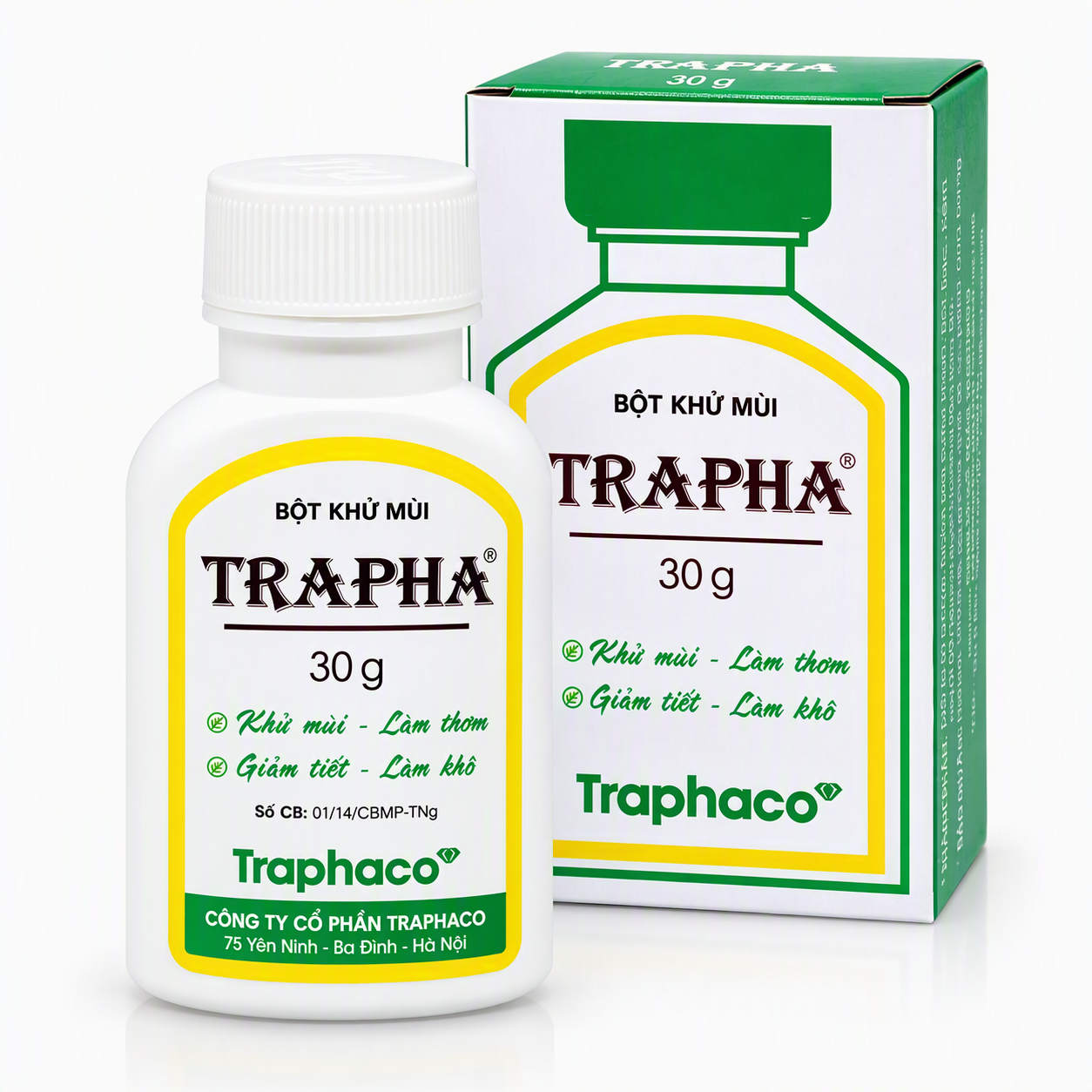 Trapha bột khử mùi 30g Traphaco