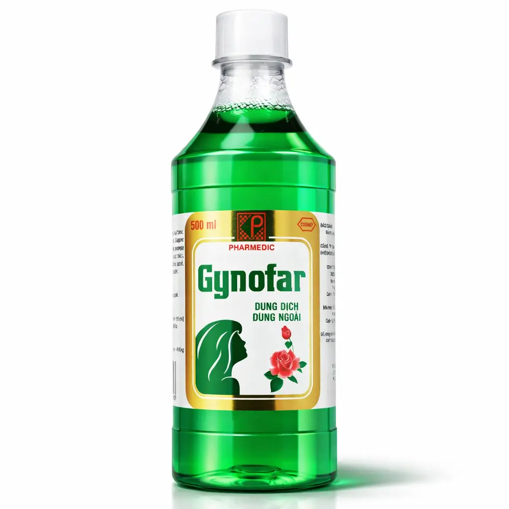 Gynofar dung dịch vệ sinh phụ nữ lọ 500ml Pharmedic