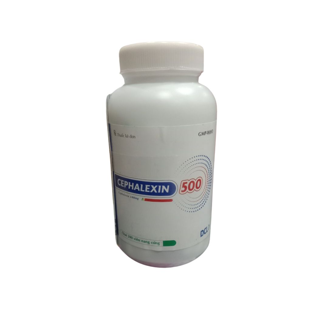 Cephalexin 500 Cephalexin khan 500mg chai 200 viên nang Cửu Long