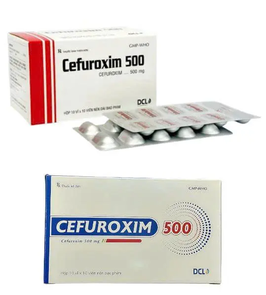 Cefuroxim 500mg hộp 10 vỉ x 10 viên nén Cửu Long