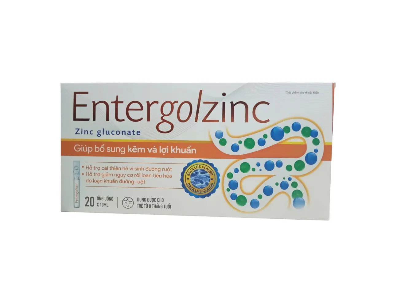 Entergolzinc zinc gluconate hộp 20 ống x 10ml Beatexpharm