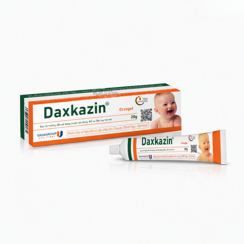Daxkazin Orangel bôi miệng dùng được cho trẻ sơ sinh tuýp 20g Giga Đức