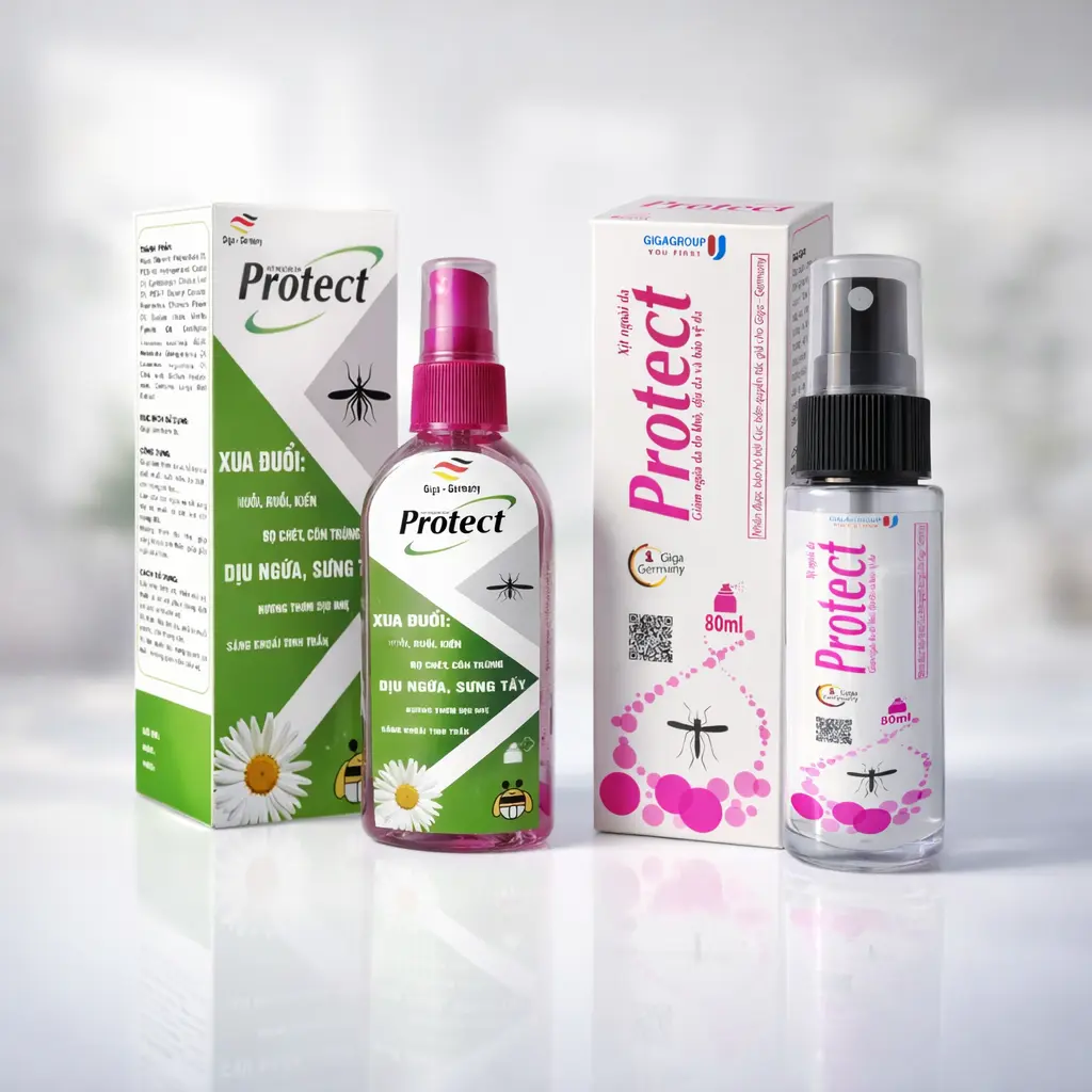 Protect xịt xua muỗi, côn trùng lọ 80ml Giga Đức