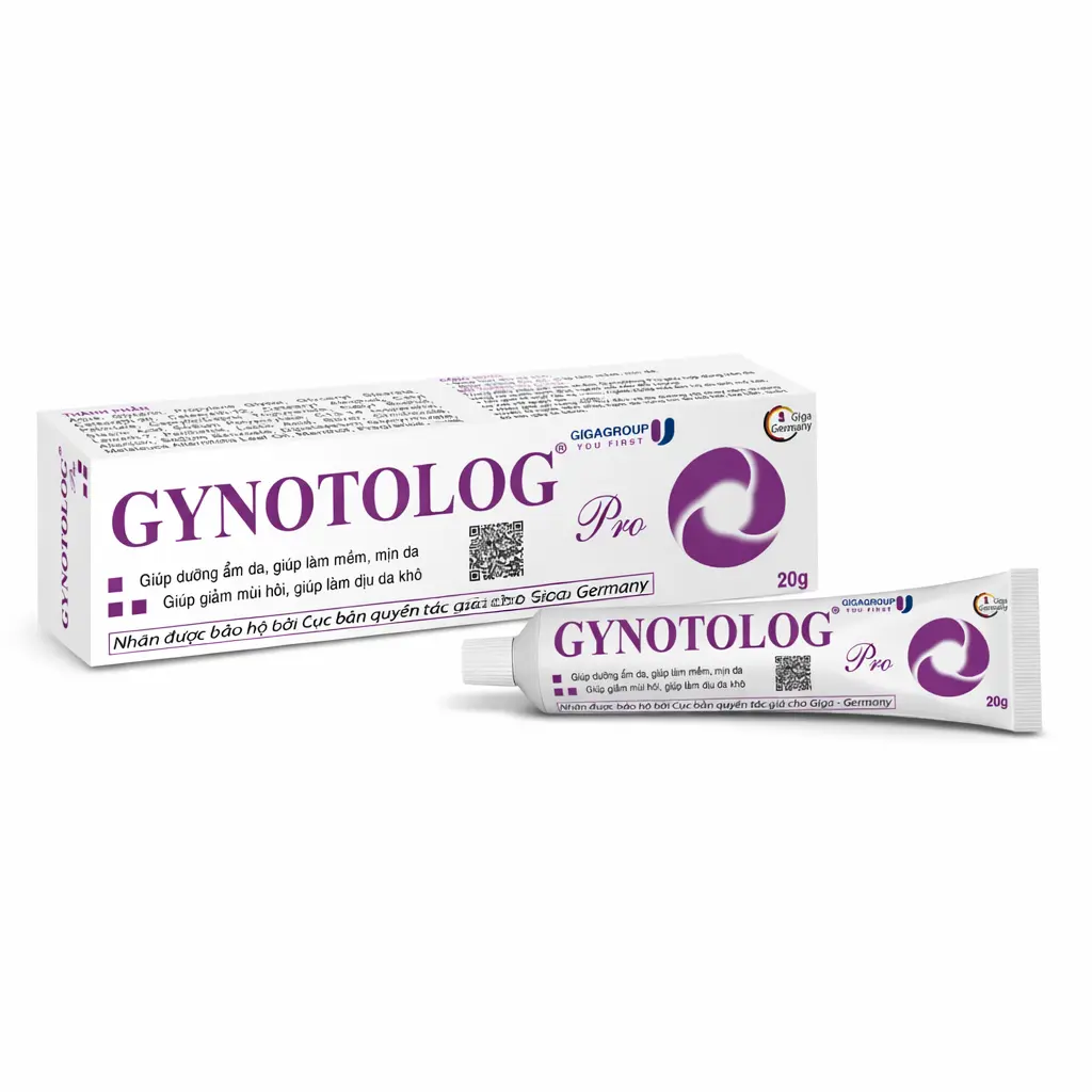 Gynotolog Pro gel bôi viêm nhiễm, nấm phụ khoa nam và nữ tuýp 20g Giga Đức