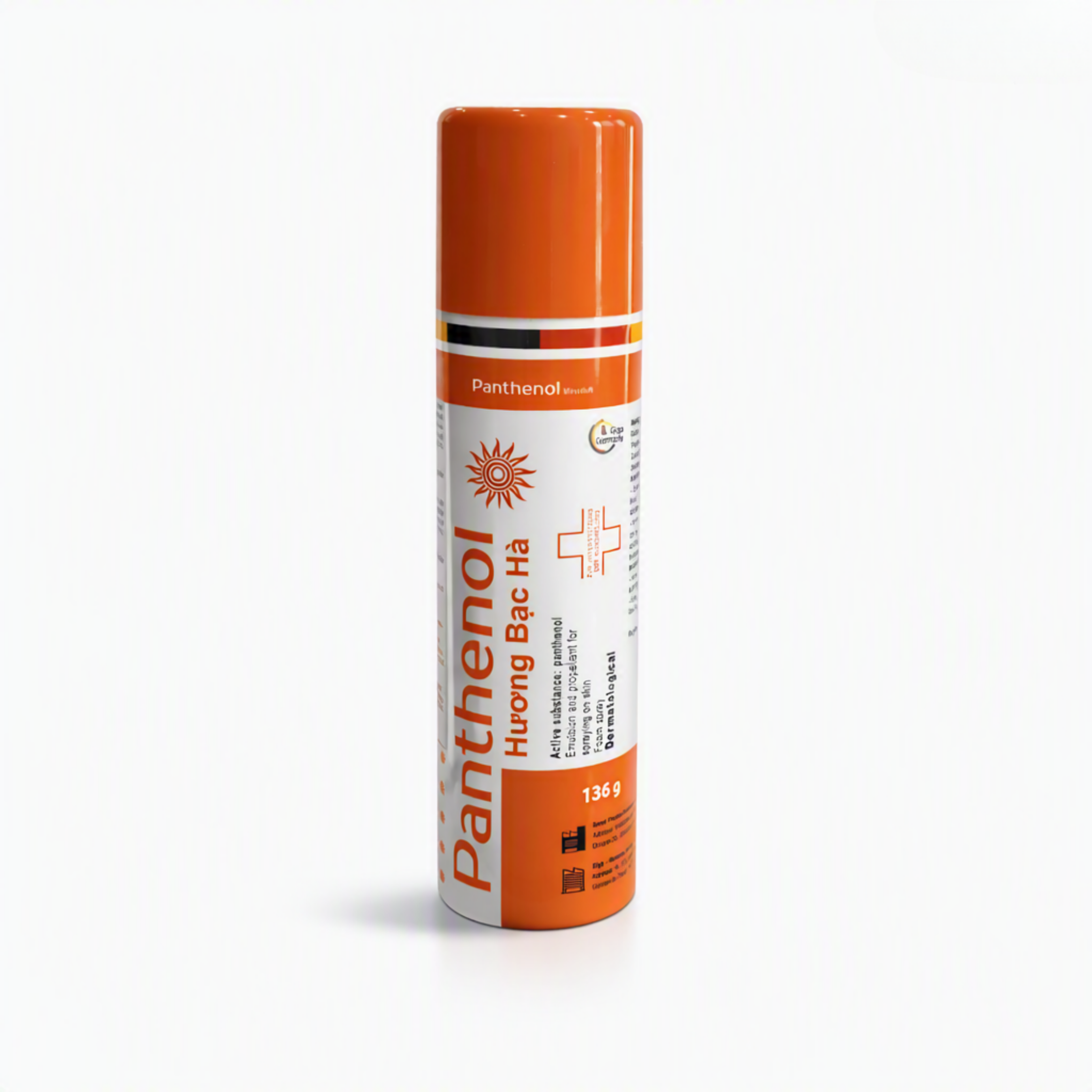 Panthenol xịt bỏng, cháy nắng, giảm đau rát lọ 136g Giga Germany